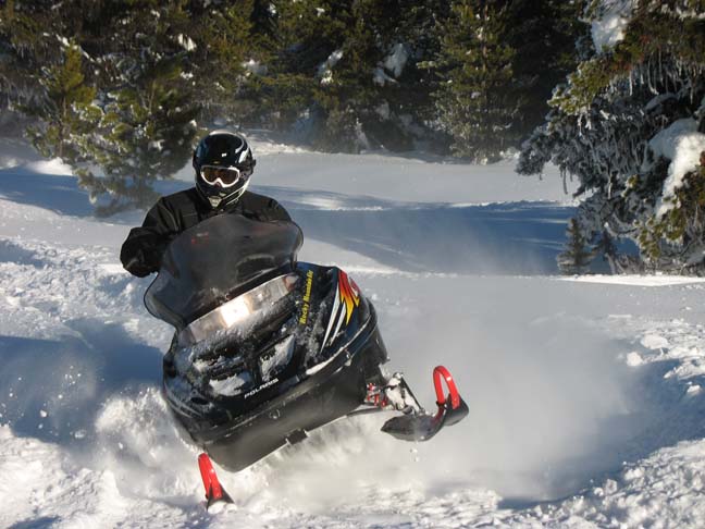 Snowmobiling tours at Silver Spur Outfitters & Lodge 