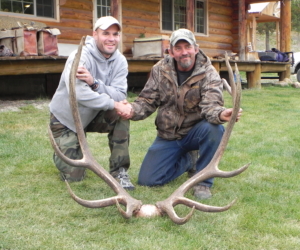 Elk Matt took with guide Randy